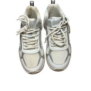 MSGM logo-embossed panelled sneakers in Off - White NWB Size 36/6
